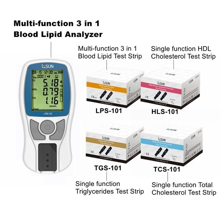 2022 Hot Sale LYSUN Brand Dry Chemistry Analyzer Blood Lipid Renal Function Analysis Meter