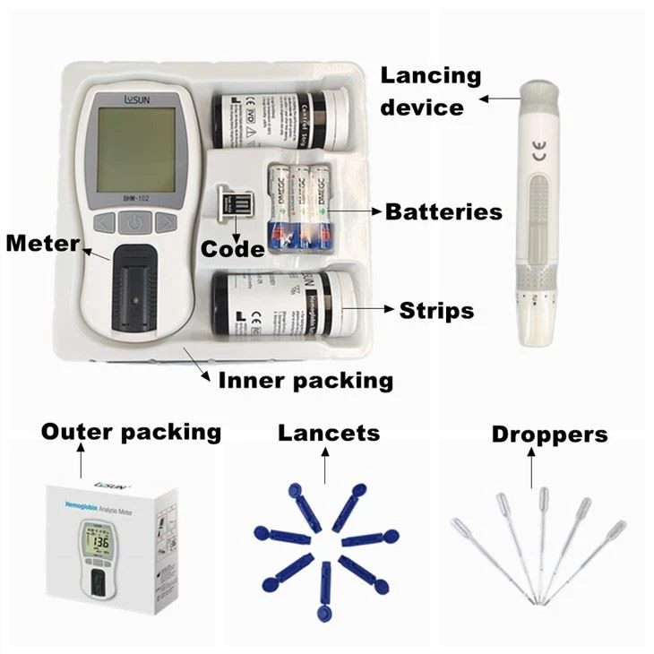 Simple Operation Portable Hemoglobin Analysis Meter Factory Price