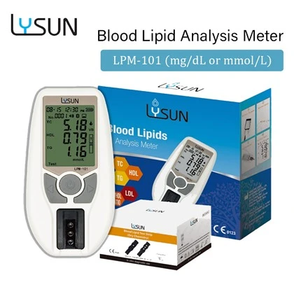 Lysun Hızlı Test Kan Lipid Analizi Ölçer Kolesterol Testi Ev Kullanımı