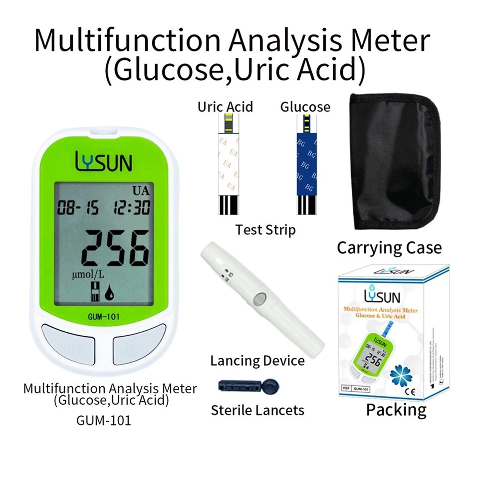 Lysun Meter Uasure Uric Acid Meter GUM-101 factory