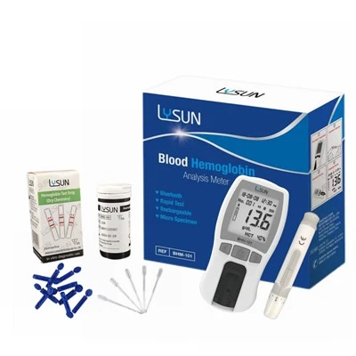 BHM-101 Hemoglobin Analiz Cihazı Test Ölçer Hematoloji Analiz Cihazı Hızlı Test Kiti Şeritlerle
