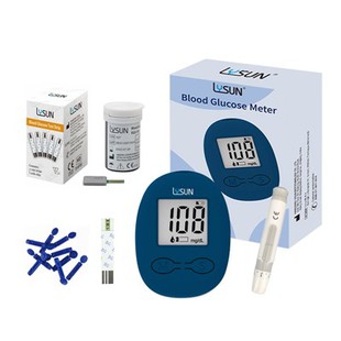 Lysun Diyabet Kan Glikoz Ölçer Kiti Test Şeritleri ve Lansetler BGM-103