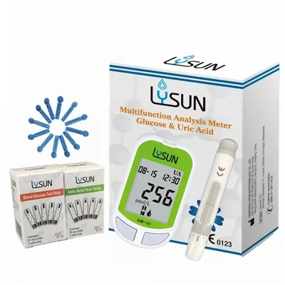 Lysun Kan Şekeri Ürik Asit Analiz Ölçer Ürik Asit Test Şeritleri